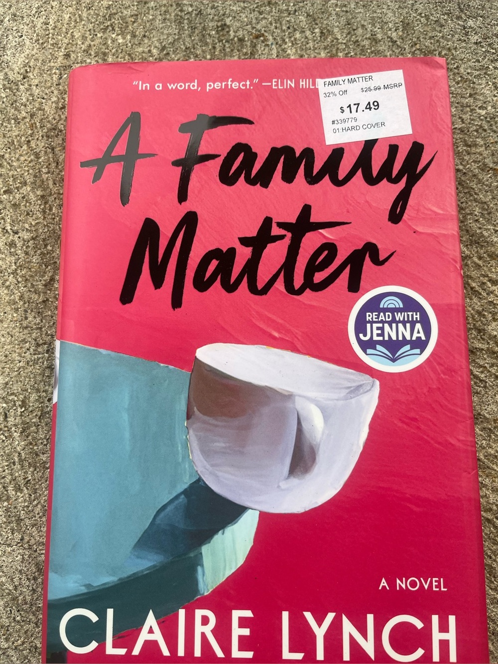 A Family Matter by Claire Lynch - Pink & Teal Cover